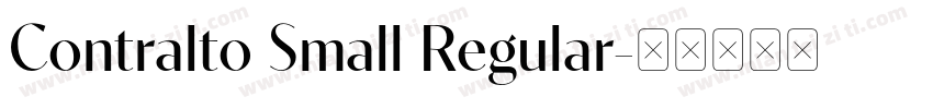 Contralto Small Regular字体转换